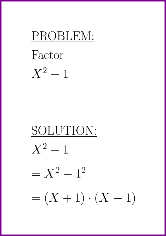 Factor X^21 (factor polynomials) (problem with solution)